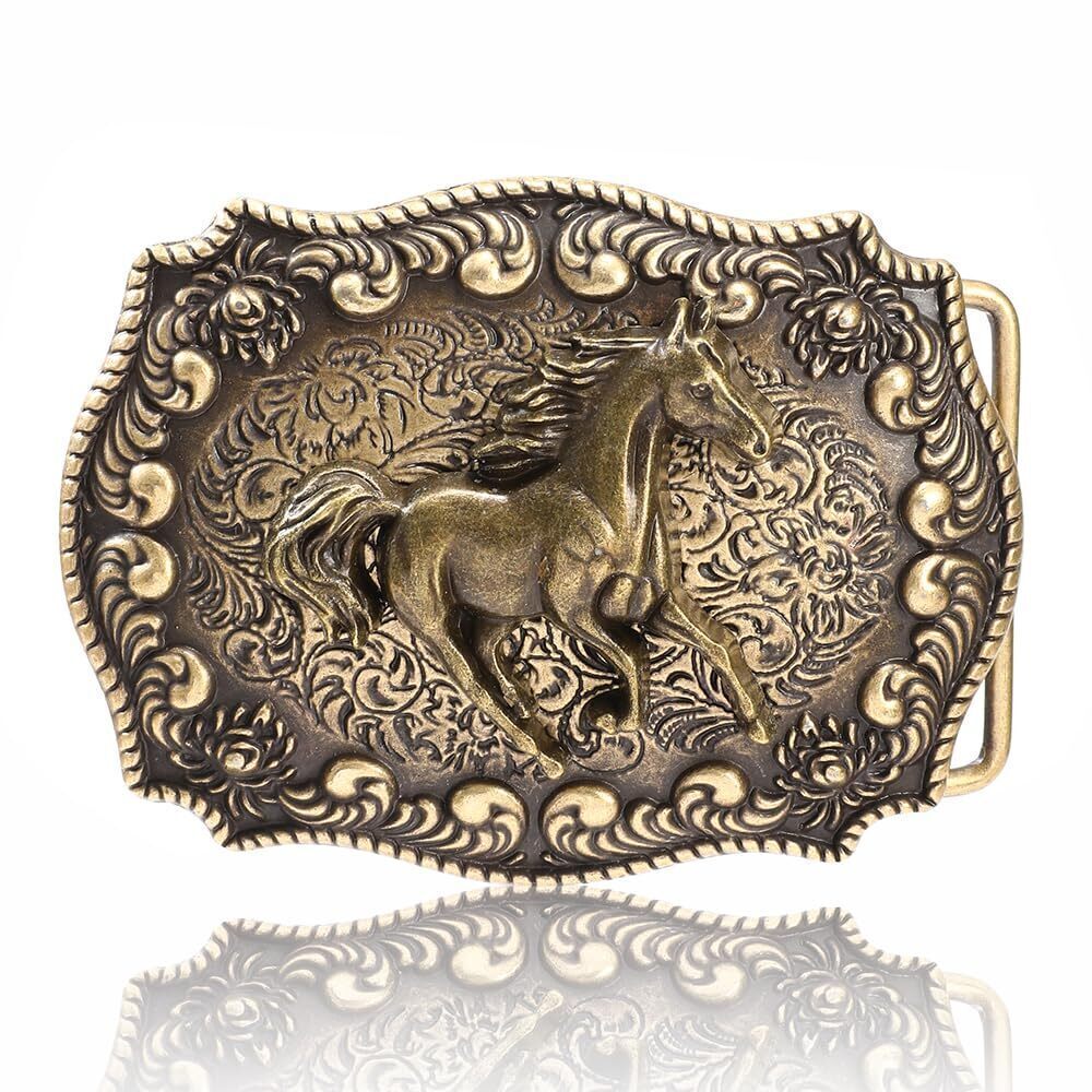 9863 Turquoise Western Belt Buckle Rodeo Cowboy Belt Buckles Durable